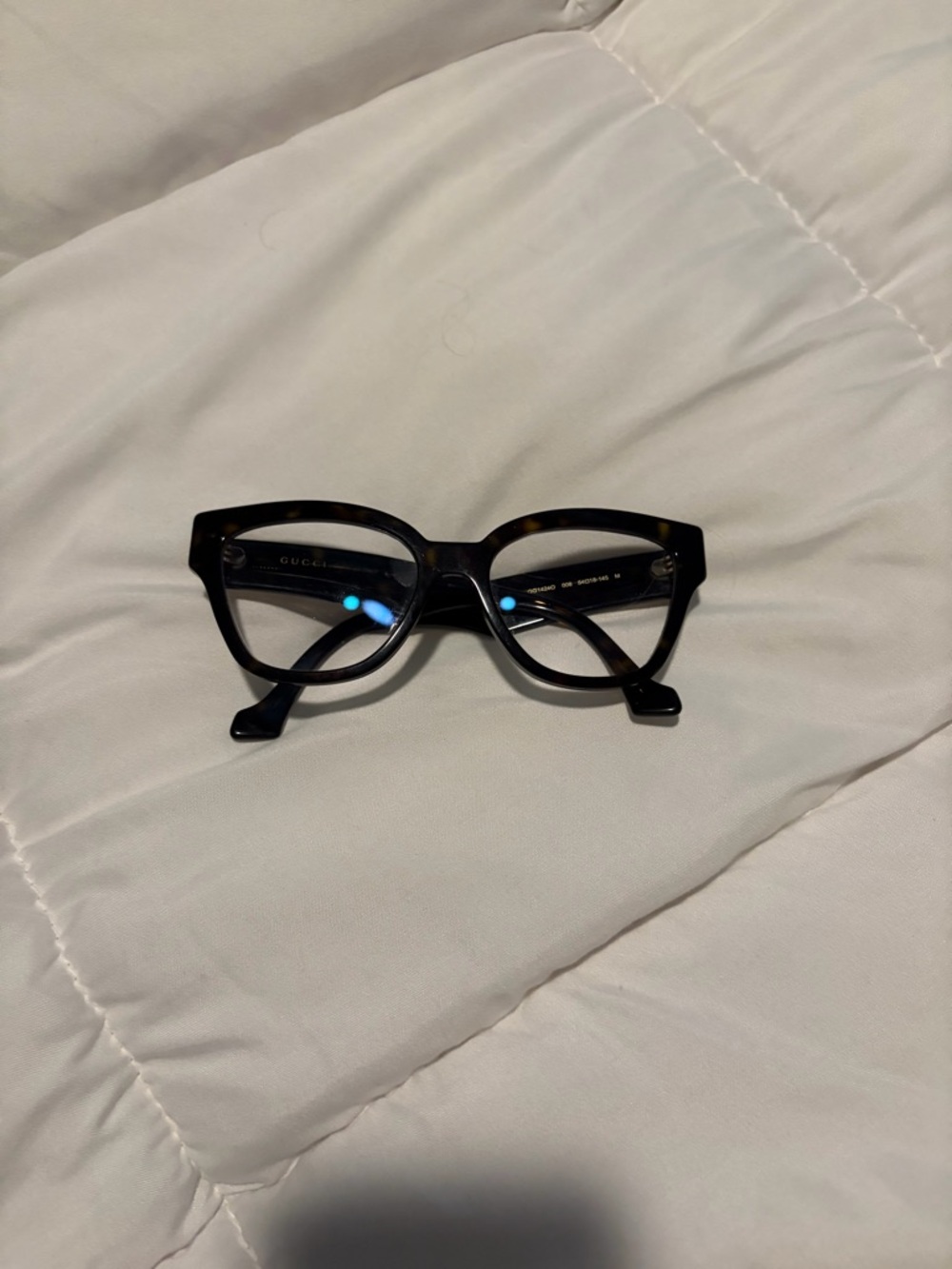 Gucci Brown Tortoiseshell Cat-Eye Frames